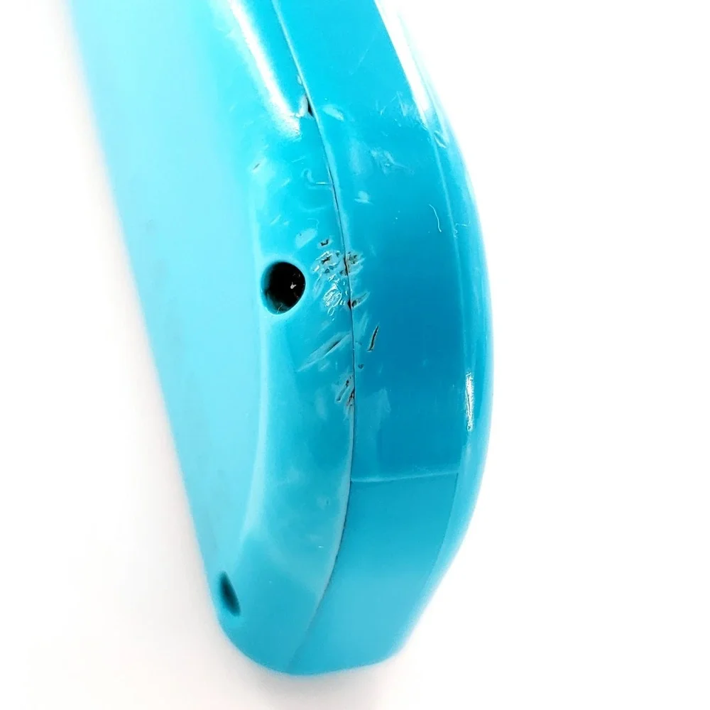 Genuine Nintendo Switch Joy-Con Left Neon Blue w/ Strap Missing Rubber Tested